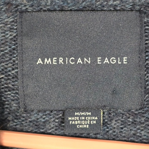 American Eagle Men Hoodie Sweater Medium Pullover Long Sleeve Aztec Southwest - Picture 4 of 11